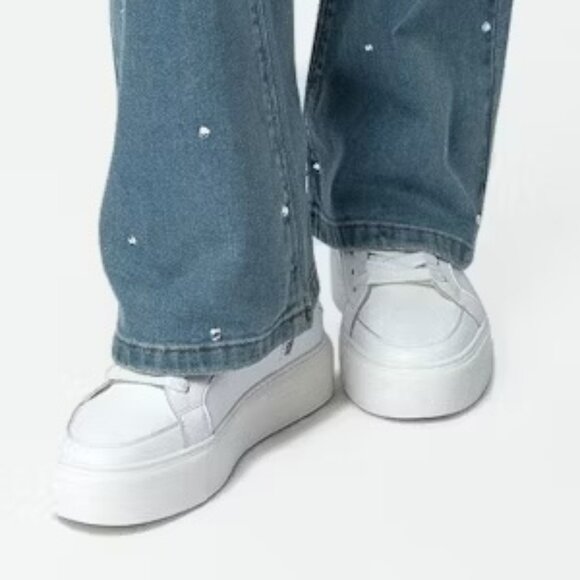 Zadig & Voltaire ZV1747 High Flash High-Top Platform Sneakers New in Box - Picture 2 of 11